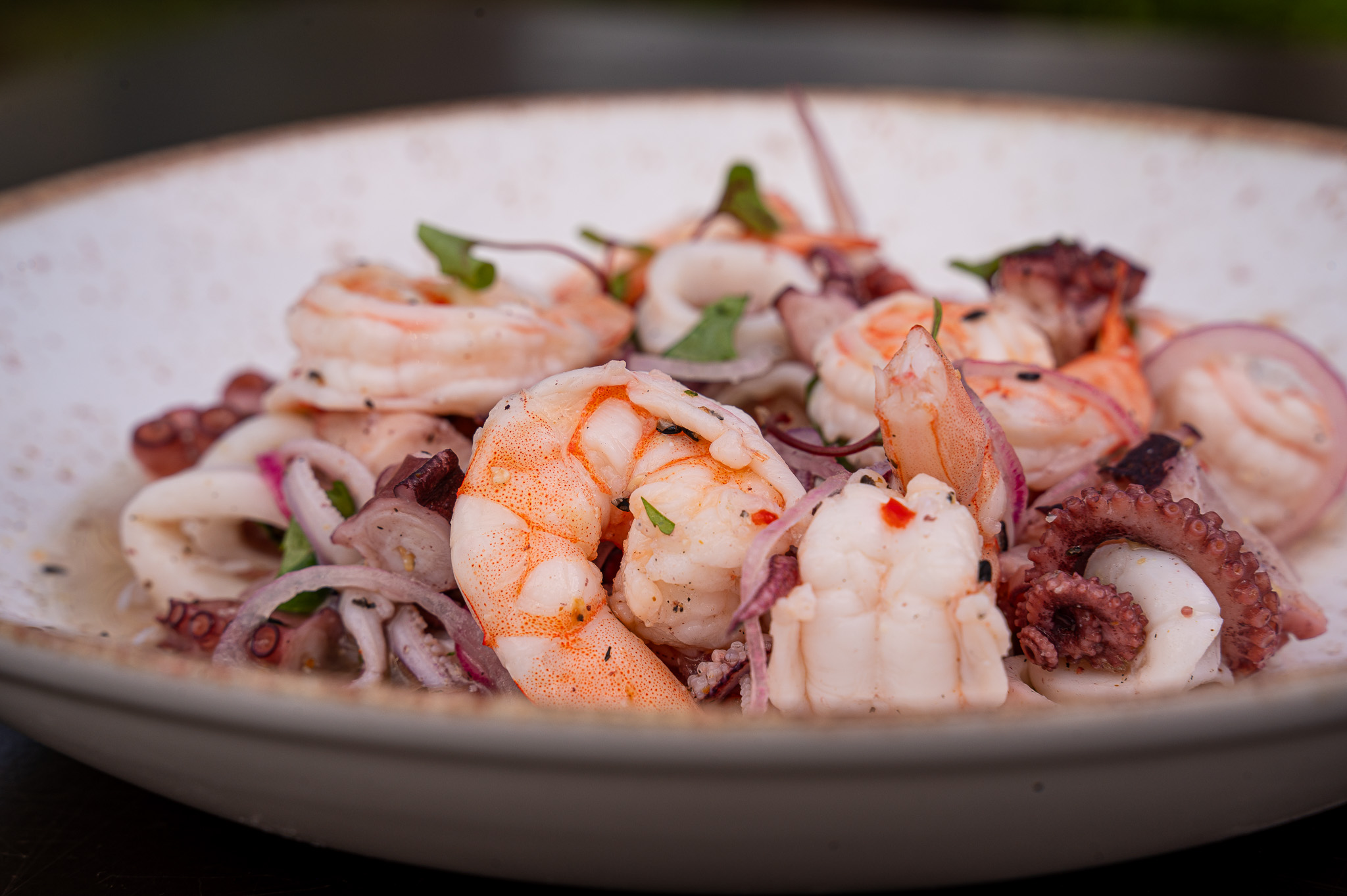 Ceviche de frutos do mar