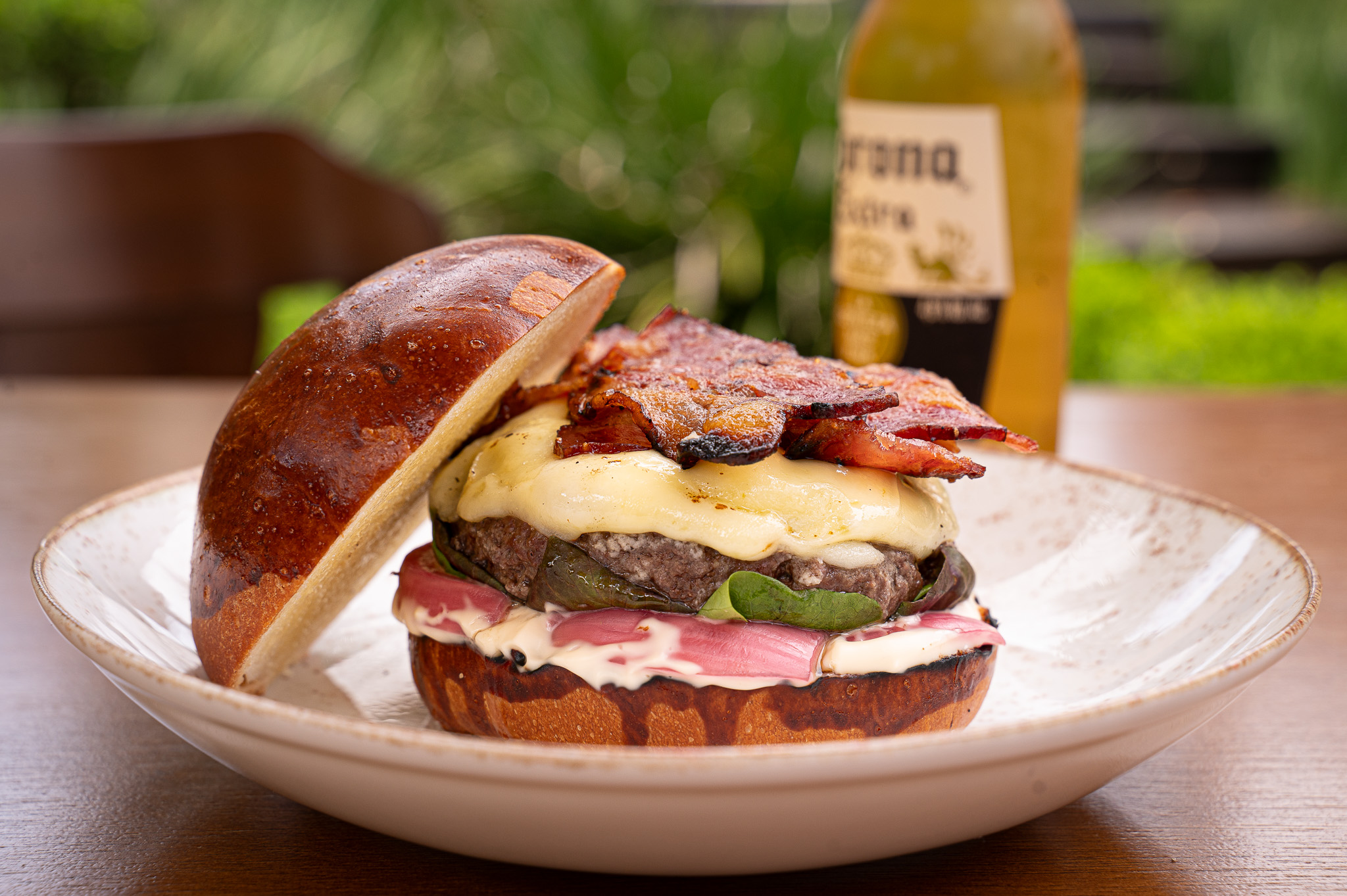 Hambúrguer com bacon