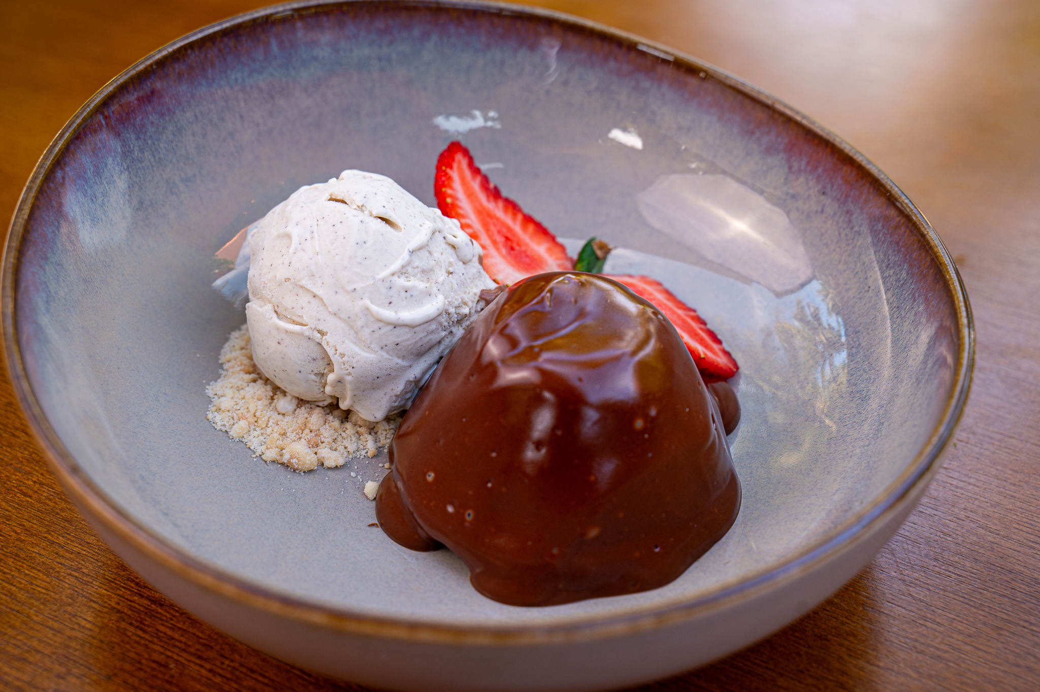 Petit Gateau de chocolate. 